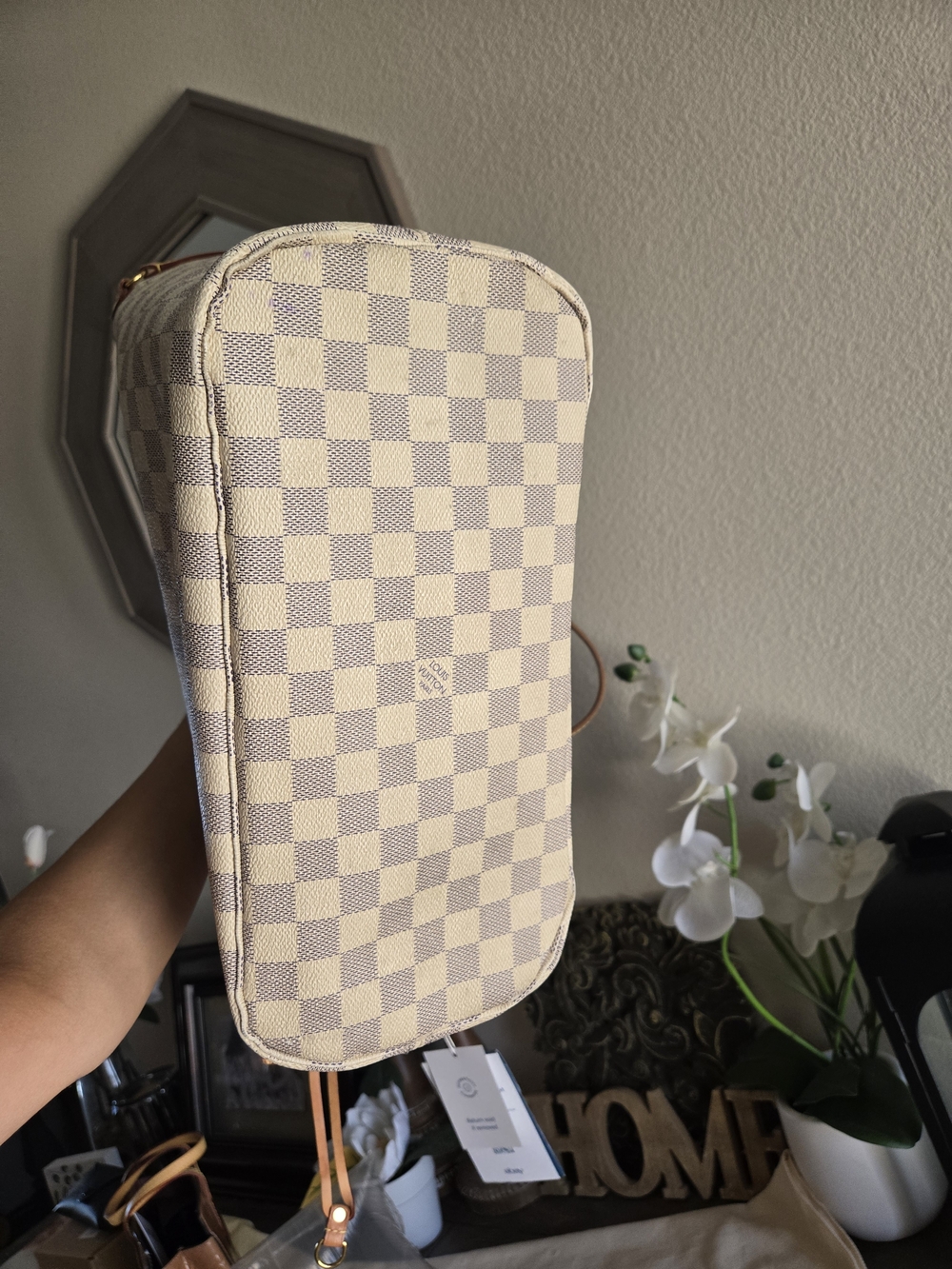 Authentic Louis Vuitton Damier Azur Neverfull MM - Picture 9 of 11